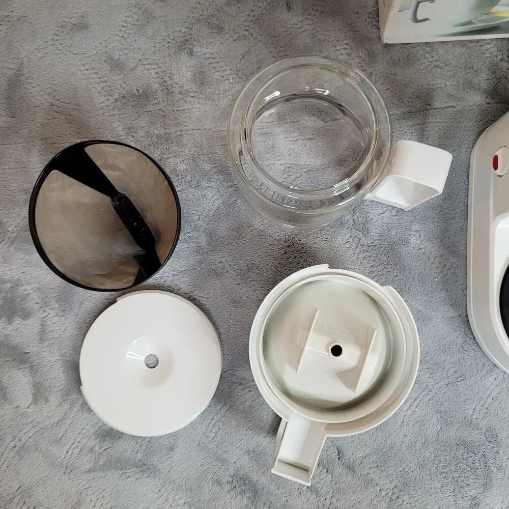 Krups Brewmaster Jr. Coffee Maker 4 Cup Model 170 White w/ Box & Reusable Filter
